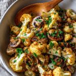 blumenkohl champignons pfanne mit knoblauch rezept geniesen