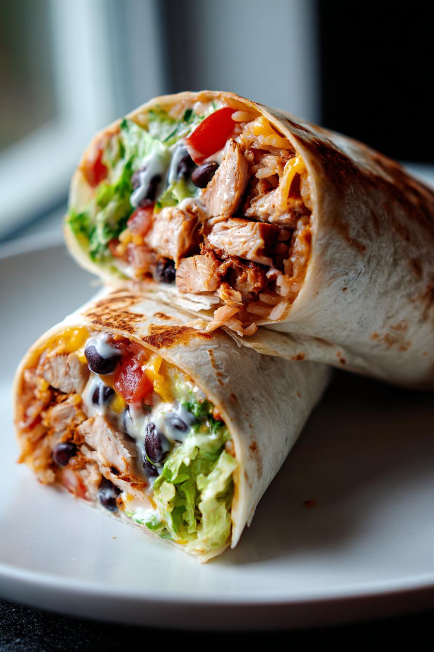 chipotle ranch grillhahnchen burrito einfach zubereiten - detail 1