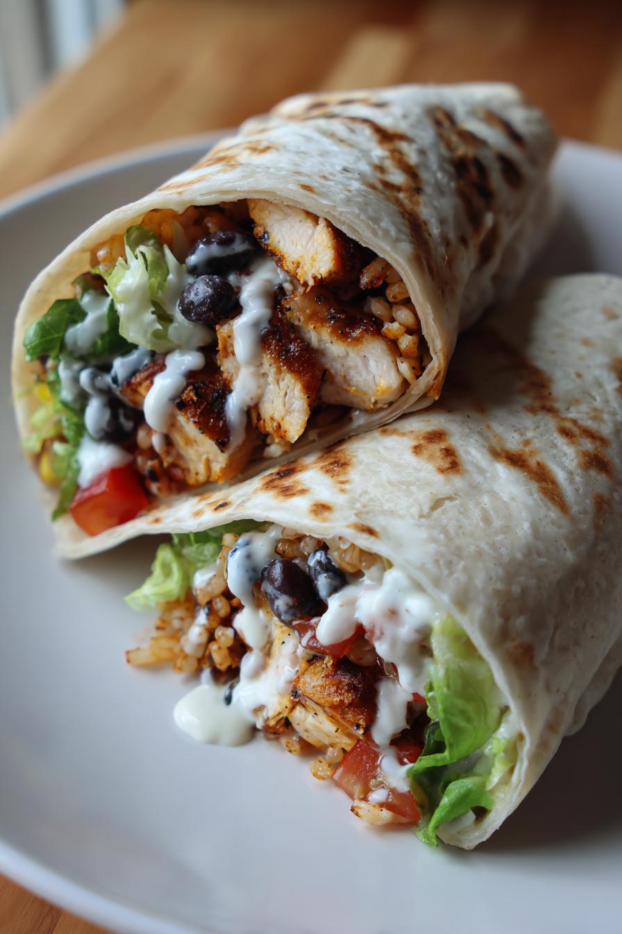 chipotle ranch grillhahnchen burrito einfach zubereiten
