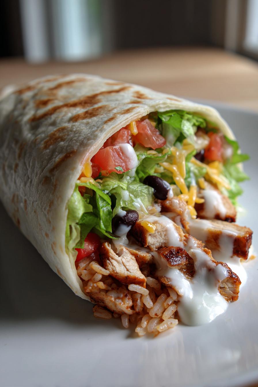 chipotle ranch grillhahnchen burrito einfach zubereiten - detail 2