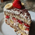 erdbeer stracciatella bananen torte rezept einfach nachbacken