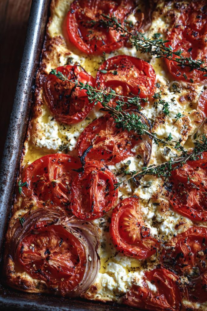griechischer feta auflauf mit tomaten rezept geniesen