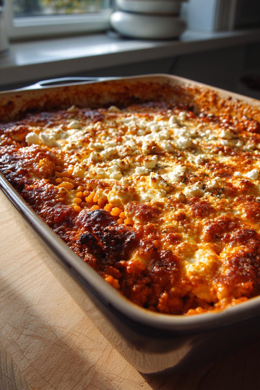 griechischer hackauflauf mit kritharaki und feta rezept geniesen - detail 1
