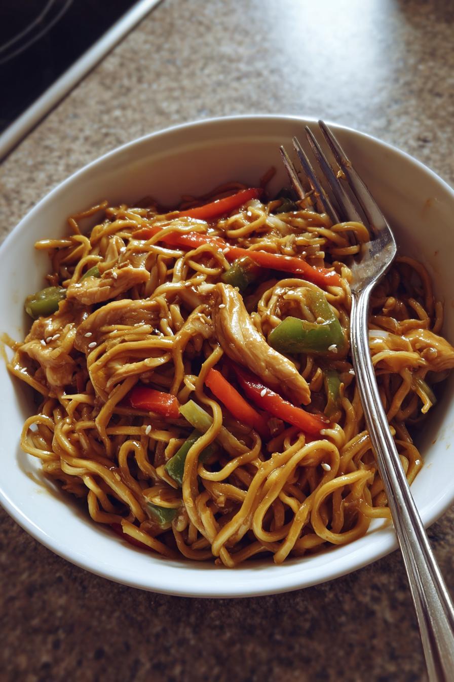 hahnchen chow mein ein einfaches rezept fur genuss - detail 1