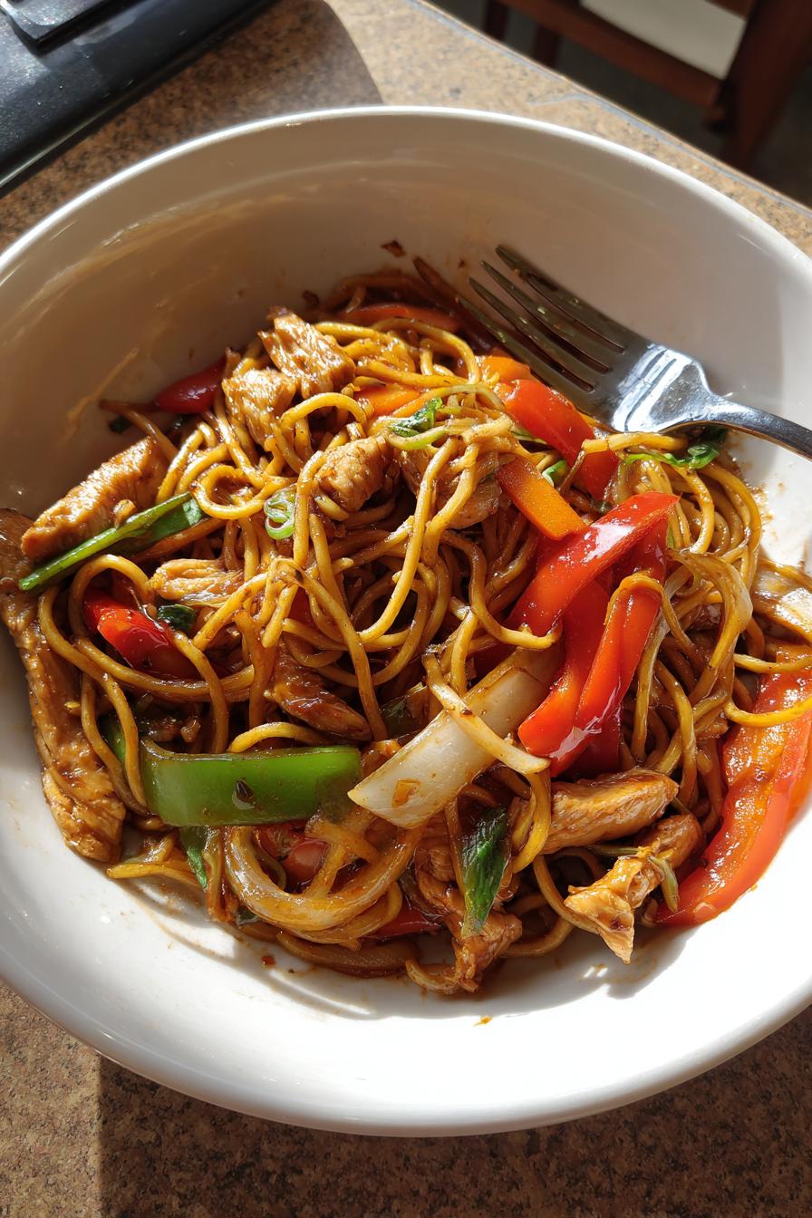 hahnchen chow mein ein einfaches rezept fur genuss