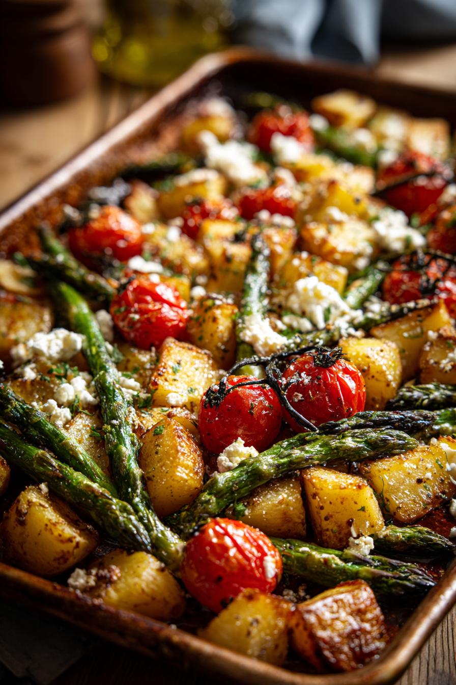 ofenkartoffeln mit spargel tomaten und feta rezept geniesen - detail 1