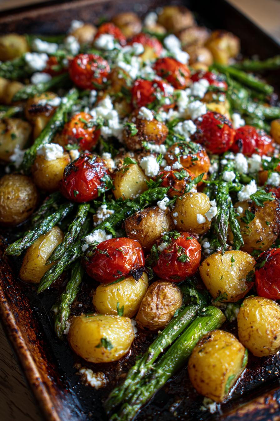 ofenkartoffeln mit spargel tomaten und feta rezept geniesen - detail 2