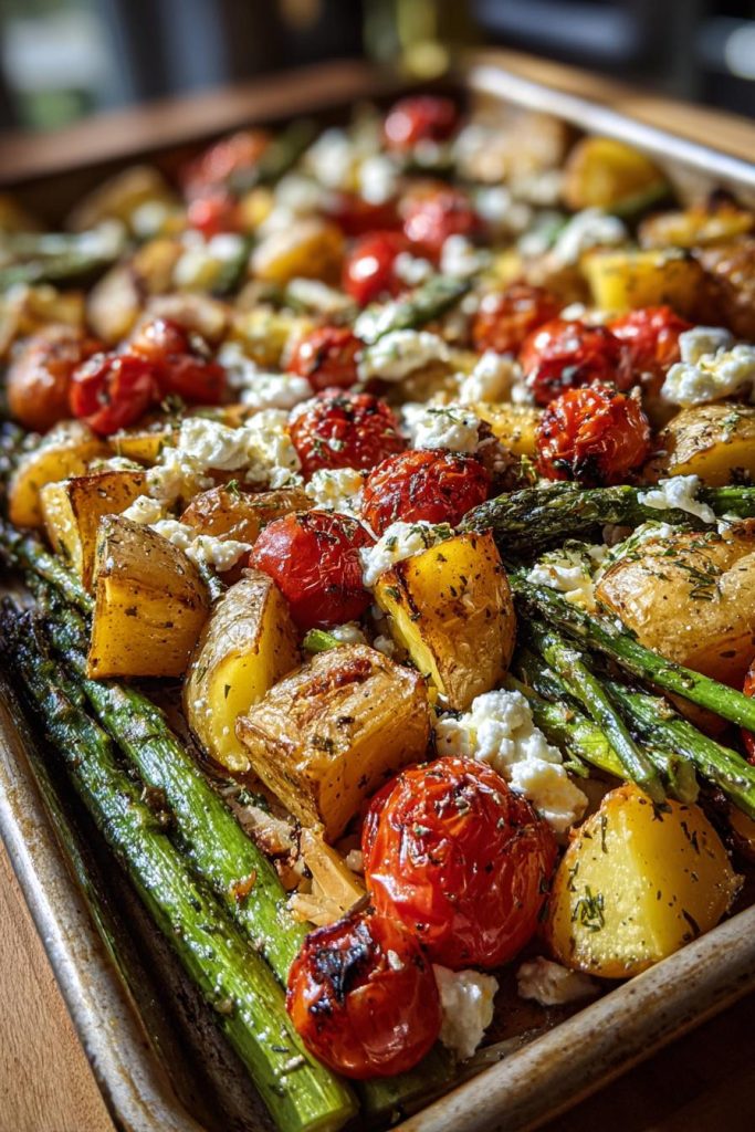 ofenkartoffeln mit spargel tomaten und feta rezept geniesen