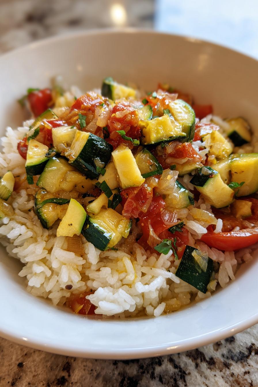 zucchini tomaten reis rezept fur ein schnelles abendessen - detail 1